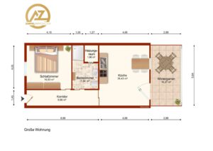 Grundriss große Wohnung
